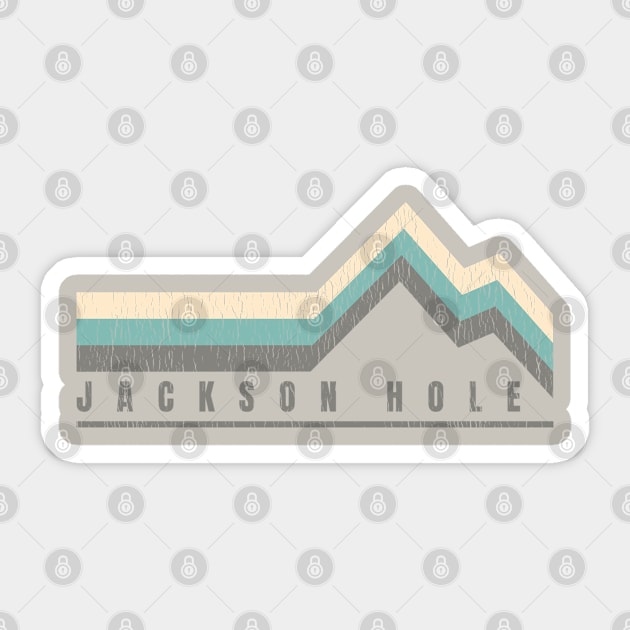 Jackson Hole, Wyoming Sticker by Sisu Design